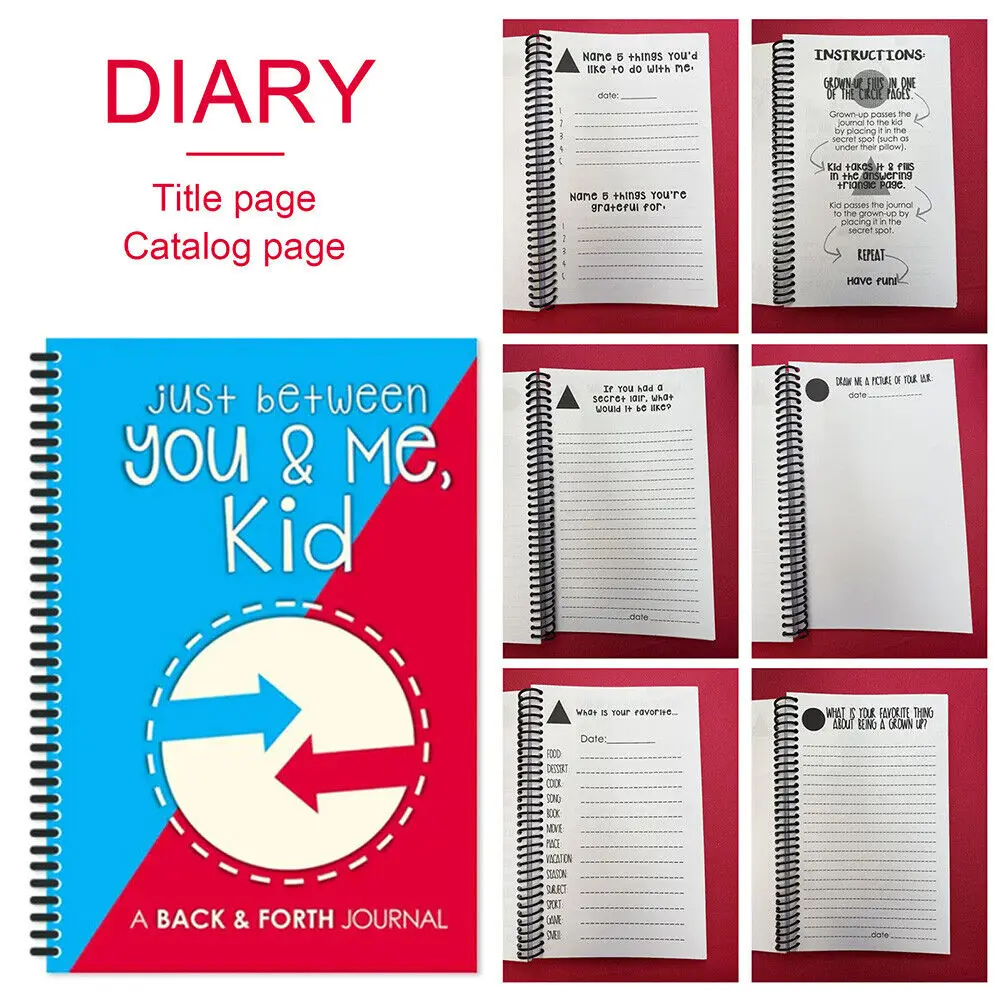 Just Between You & Me Communication Notebook And Journal A Back & Forth Planner Between Grown-Up & Kid Diary Notepad Stationery