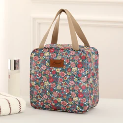Fashion large capacity aluminum foil thickened handheld lunch bag daily carry heat preservation lock fresh lunch box lunch bag