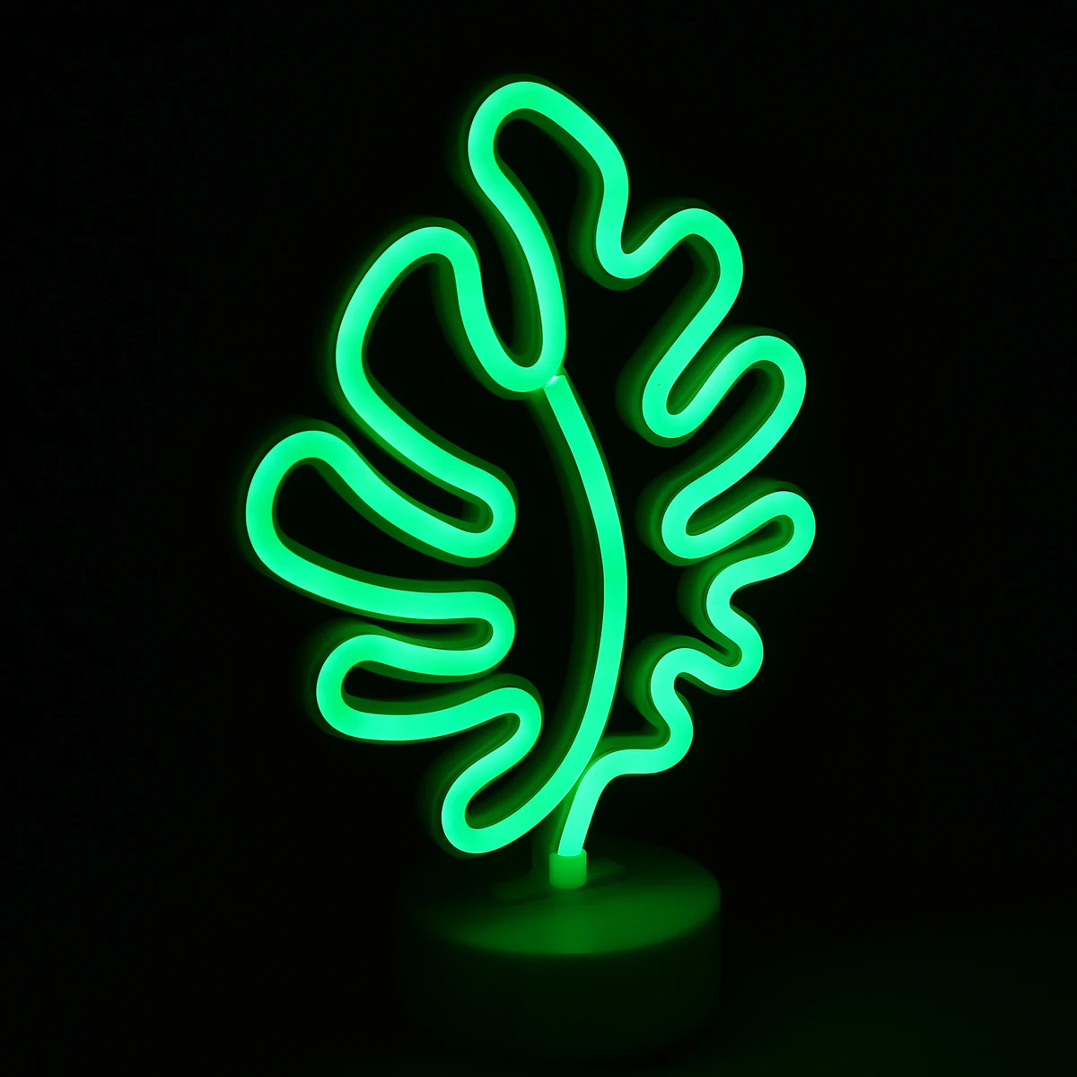

Christmas Decorative Lantern Monstera with Base LED Light Wall Decoration Lamp with USB Port Not Included