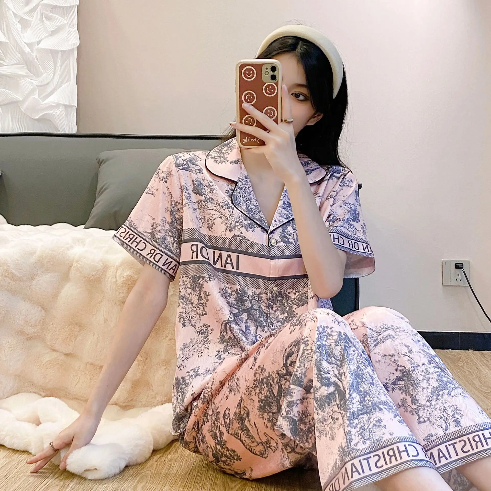 animal print satin pajama sets shorts 3 piece pants lady outfit lounge women pijama sleepwear pajama nightwear pyjama sleep