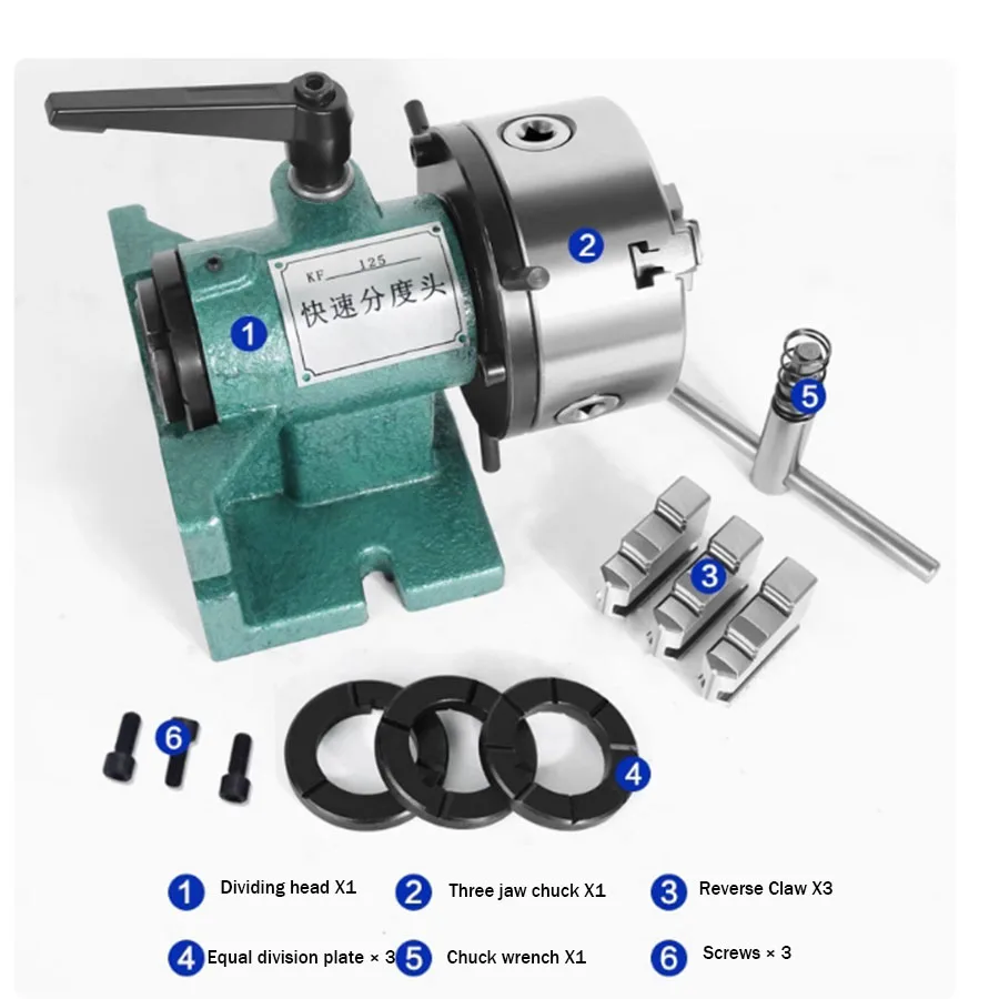 Quick dividing head, universal dividing disc, wire cutting lathe, milling machine, small divider