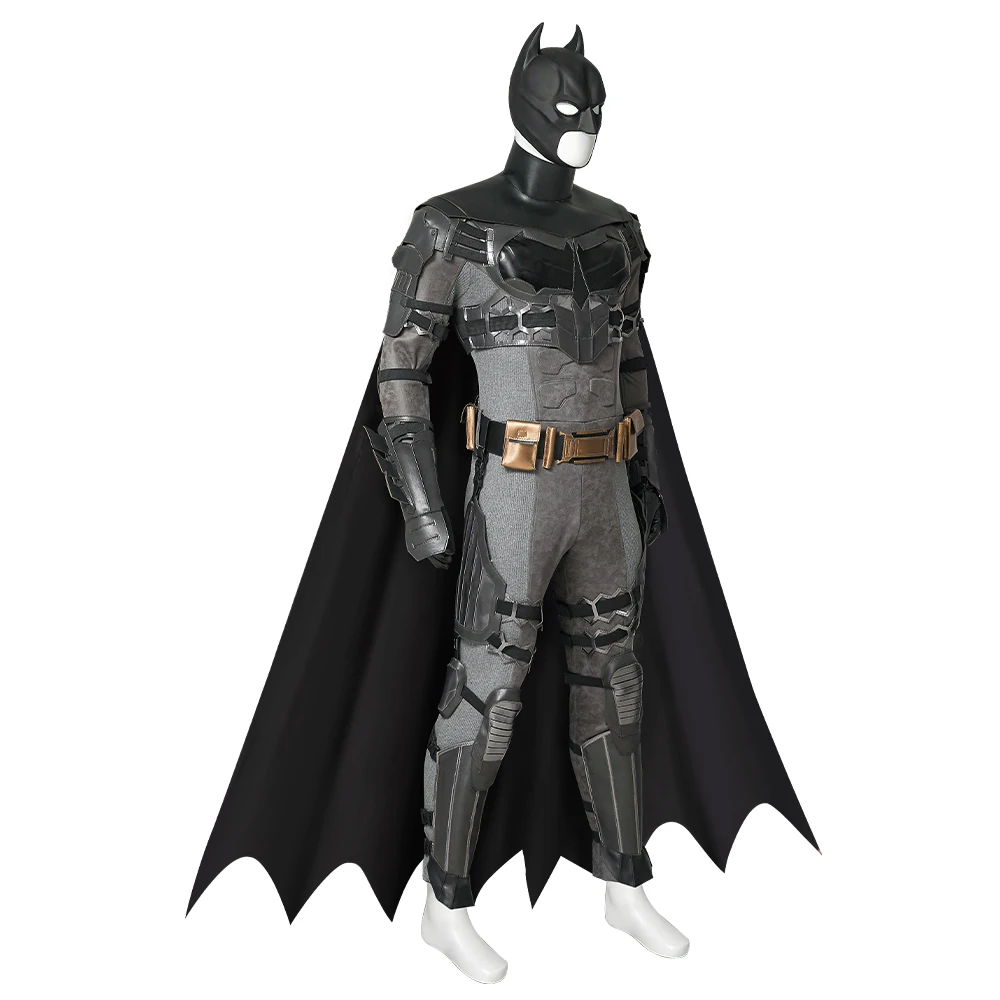 Flash Movie Bat Bird of Ben Affleck Cosplay Costume Halloween Carnival Masquerade Headgear Cloak Tights Waistpack Gloves