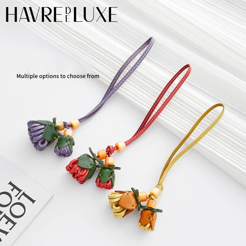 

Flower bag charm for women bag fashion high-end gift delicate flower flower ball healing string bag accessories