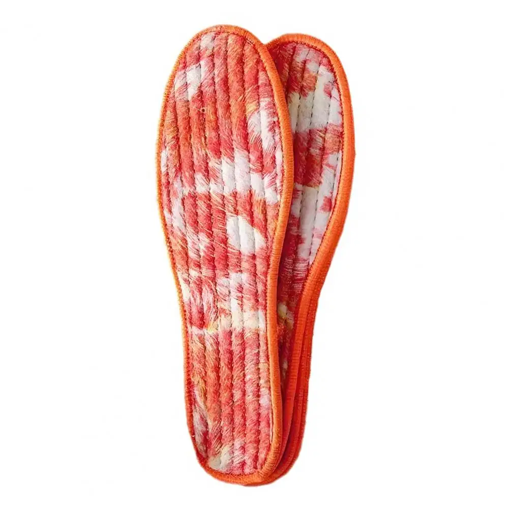 Anti-slip Velvet Insoles Warm Insoles for Shoes 2 Pairs Winter Insoles Thick Fleece-lined Warm Shoe Pads Sheepskin for Boots