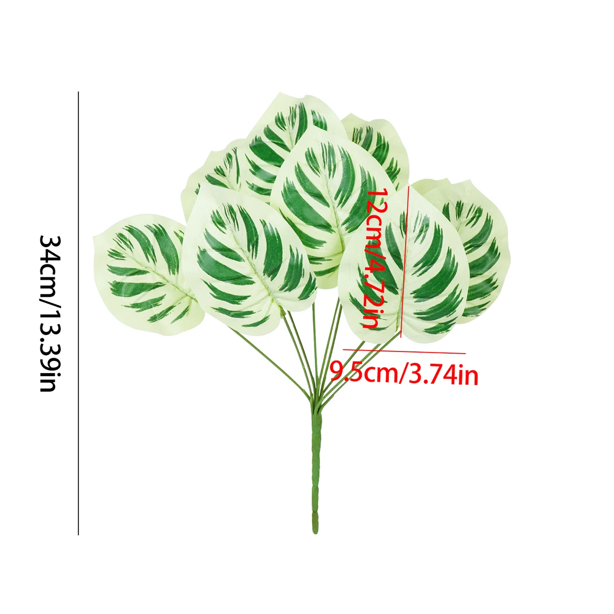 Artificial Plant Palm Branches Turtle Back Leaves Fake Green Plants Decorative Home Living Rroom Garden Balcony Decoration