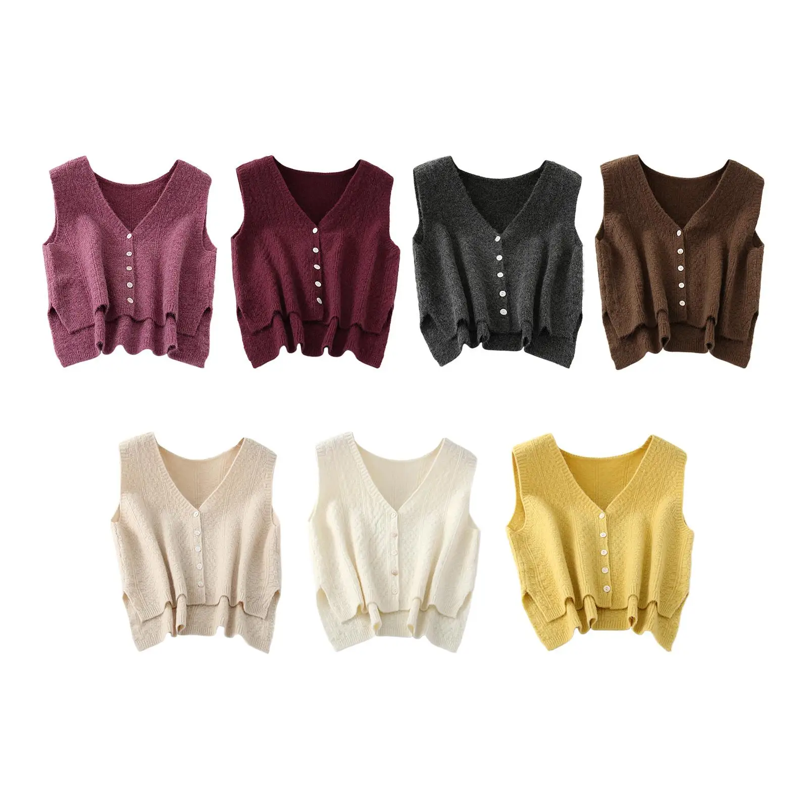 Women Sweater Vest Casual Comfortable Breathable Fashion for Ladies Knitted Vest