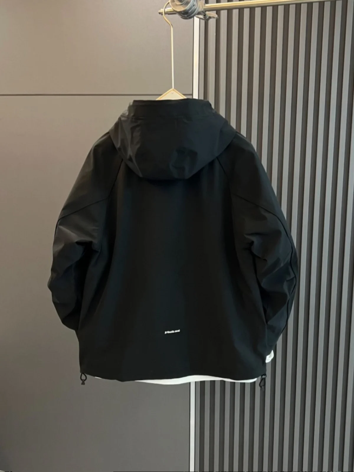 Spring Autumn Men's Casual Hoodie Jaet Outdoor Faion Simple  Color Workwear Coat Youth ular Stand Fit Ox C...