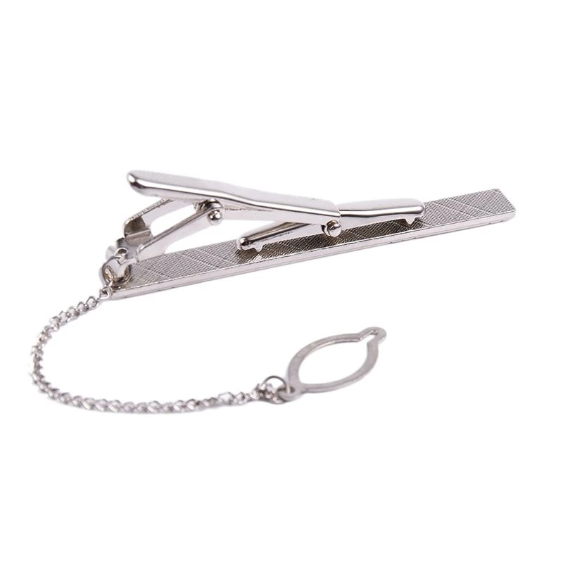 3X Mens Plain Silver Color Chrome Stainless Steel 6CM Standard Tie Clip Clasp Bars Pins Eco-Friendly