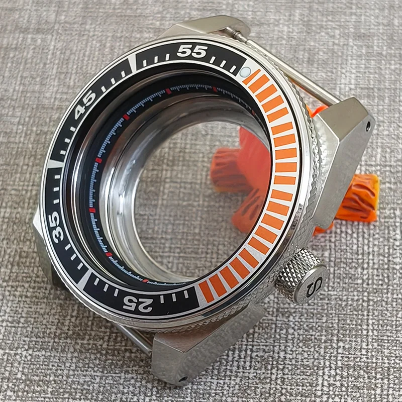

NH35 King Samurai Case Transparent Back Cover Fits 28.5mm Dial Fits NH35 NH36 7S 4R Movement Sapphire Crystal Glass Samurai Case