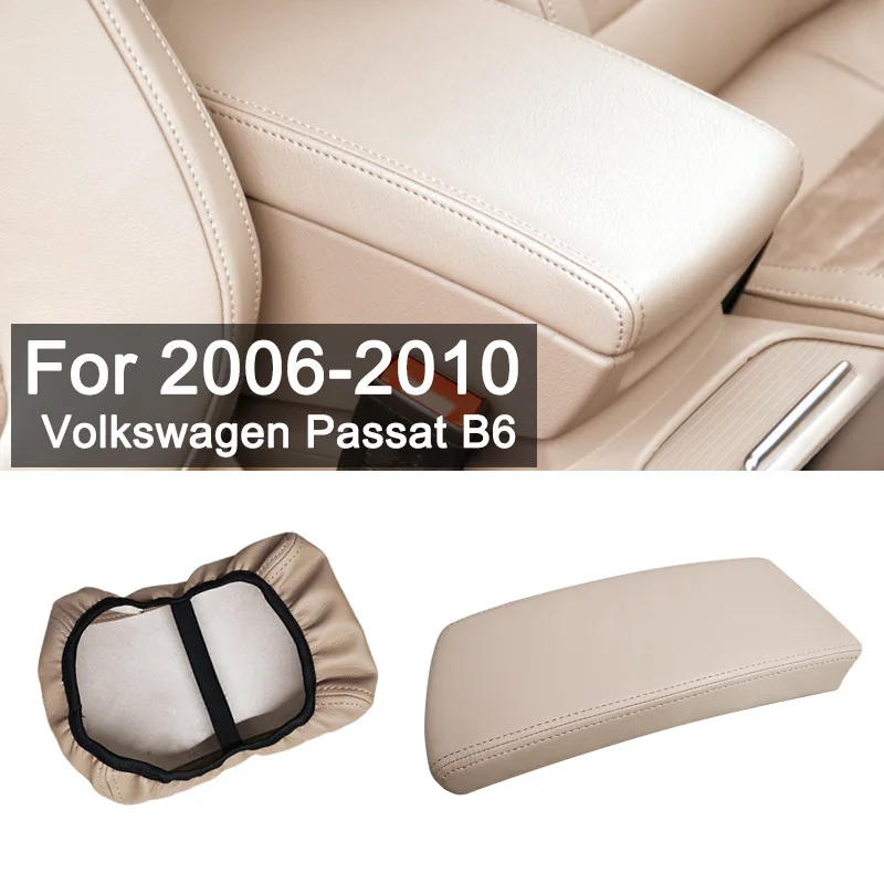 

Armrest Box Leather Cover for Volkswagen Passat B6 2006-2010 - Hand Rest Lid Refurbishment Upholstery, Protective Car Interior