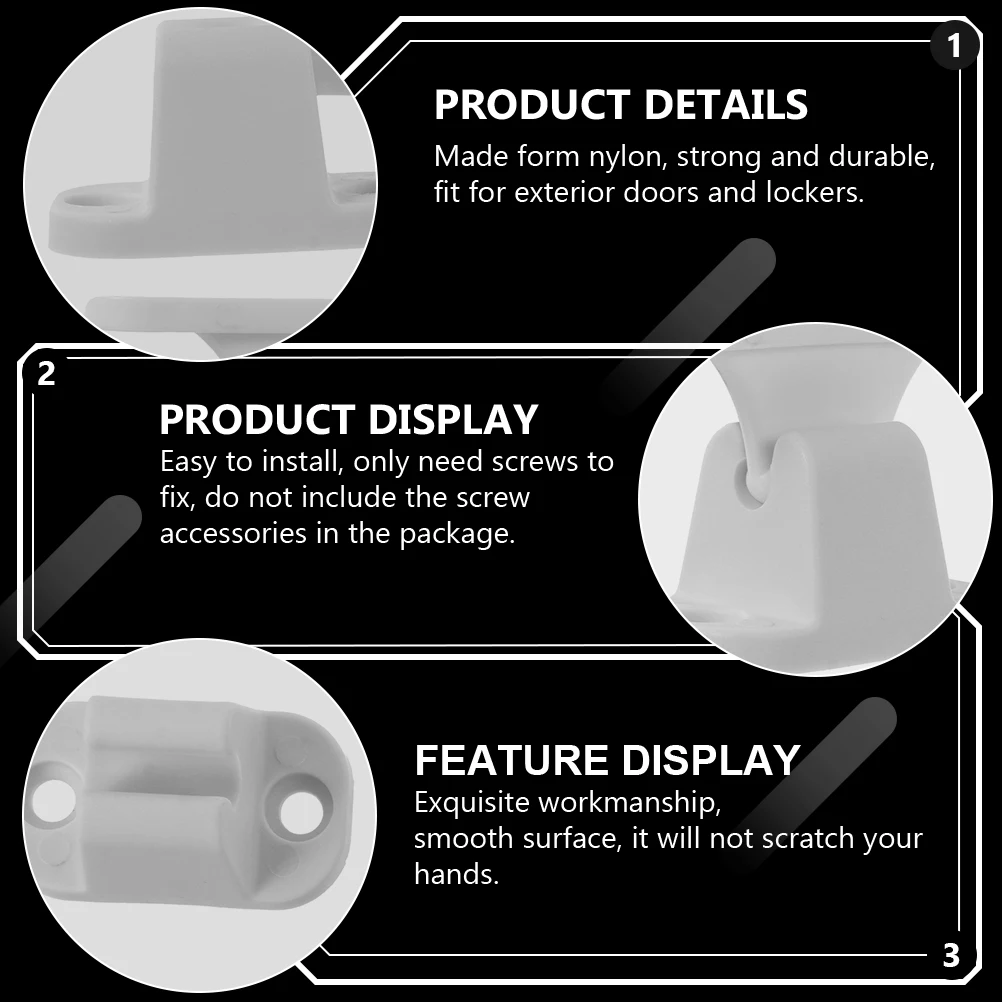

4pcs Rv T-Shaped Door Stopper Nylon Durable Exterior Door Catch For Caravan Motorhome Boat Fit Lockers Easy Install