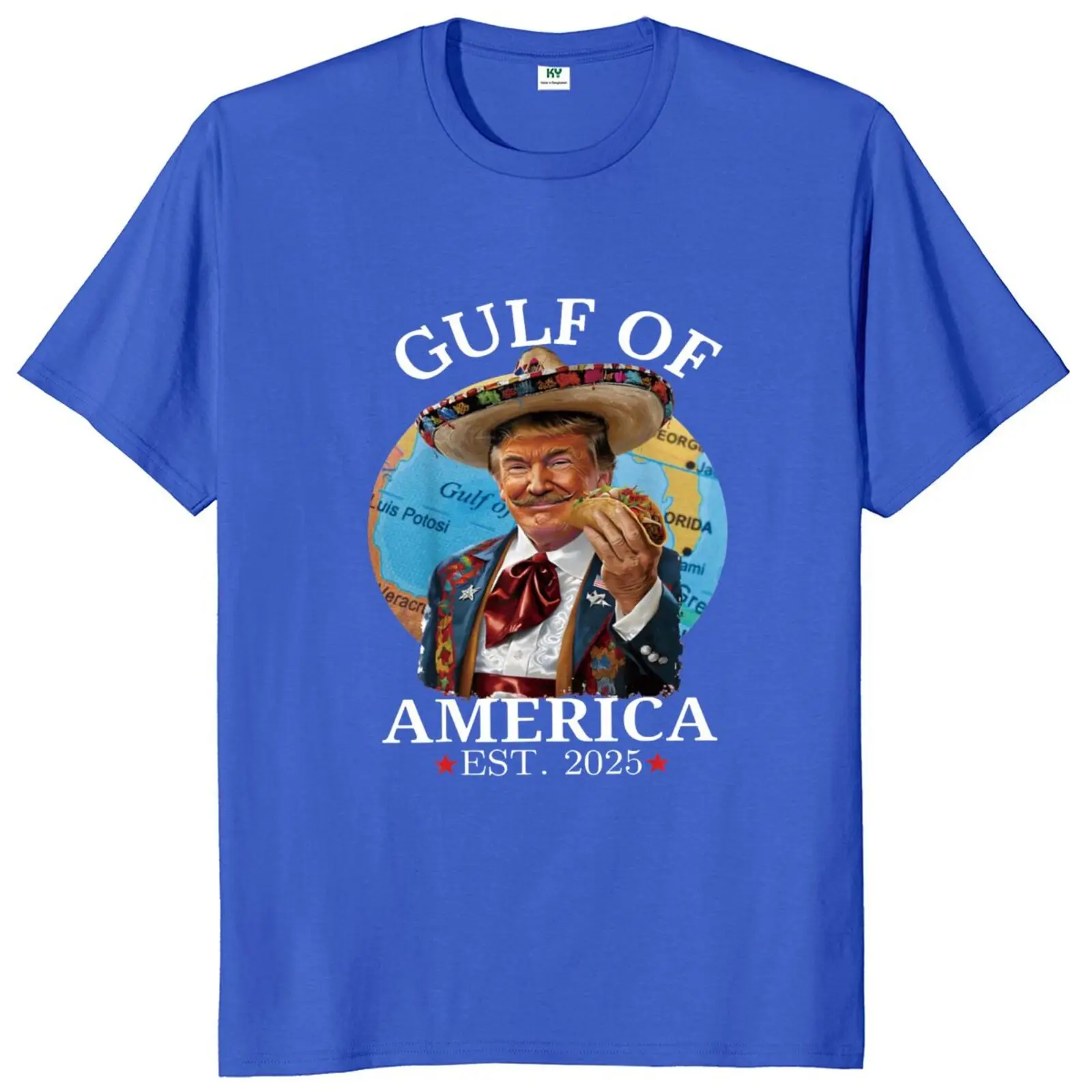 Retro Gulf of Mexico T-shirt Mexican Cuture Lovers Vintage Graphic T Shirts 100% Cotton Soft Unisex Casual Tee Tops EU Size