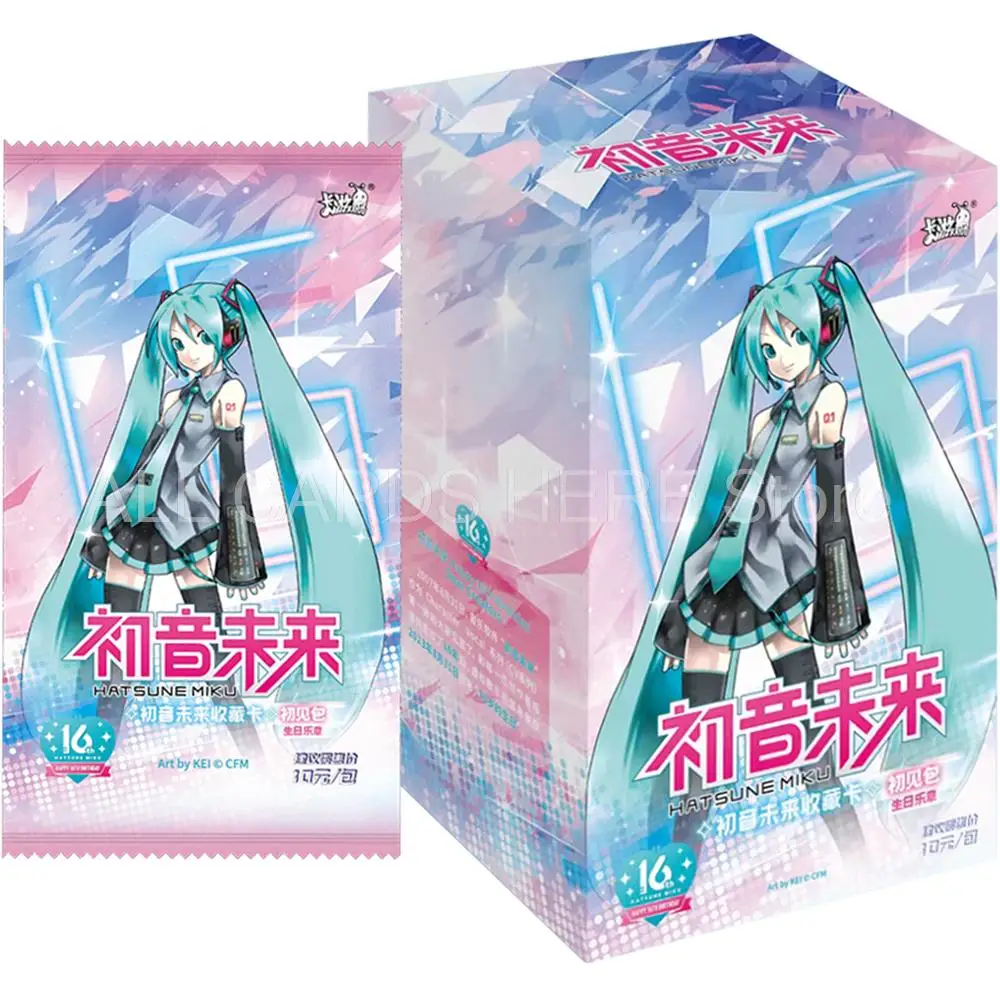 Japanese Hatsune Miku Collection Card Genuine Original KAYOU Card Anime Figures Boys Character Collectibles Card Christmas Gifts