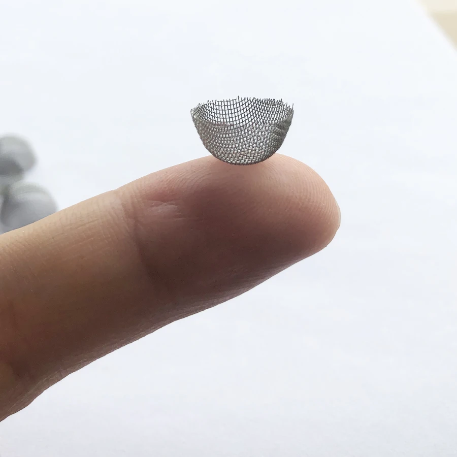 50pcs 60Mesh 12mm Diameter 304 Stainless Steel Wire Mesh Circular Filter Cap/Bowl Shape Filter Screen