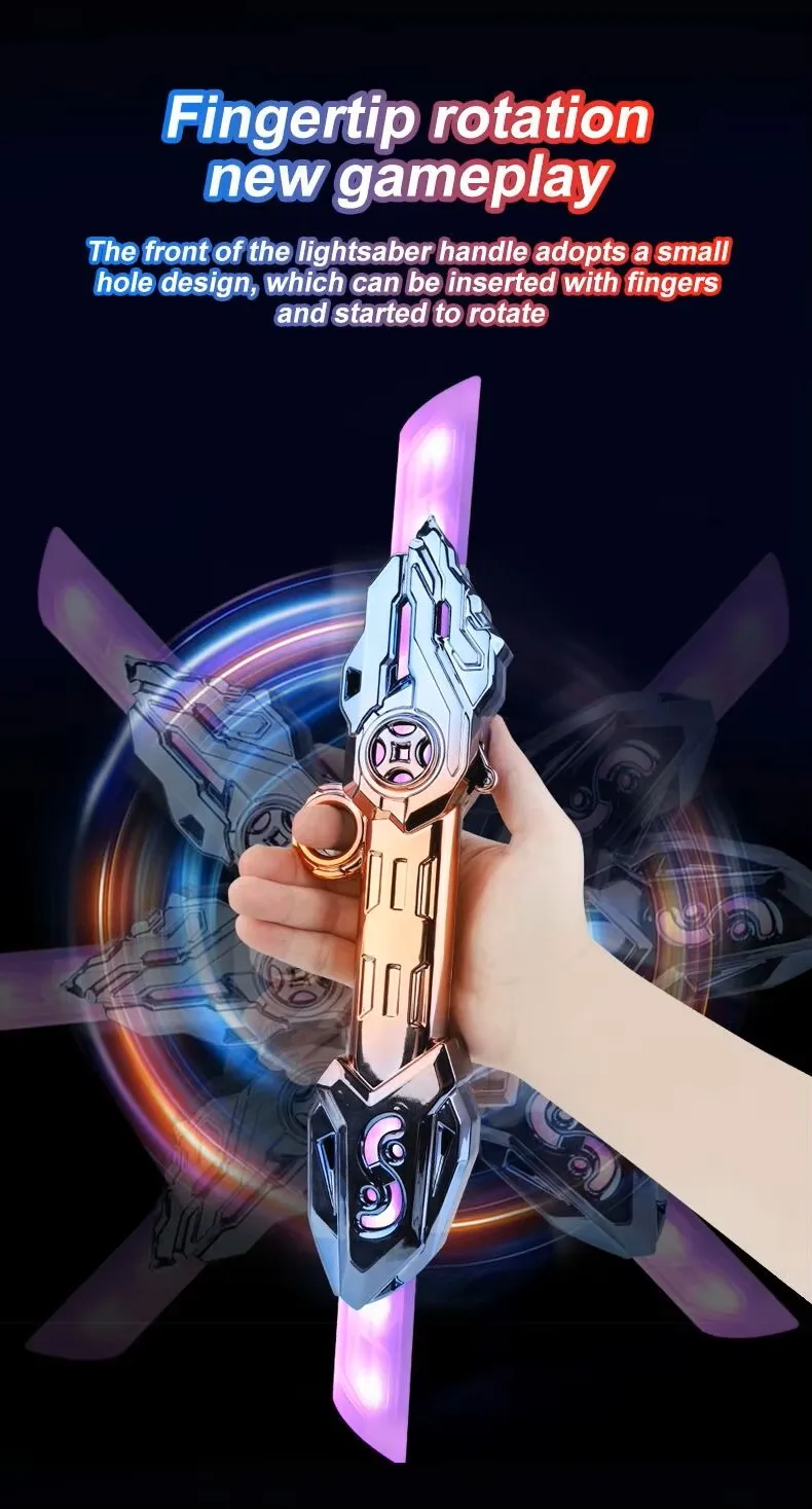 Laser Sword Extensible Glow Sword Two-in-One Colorful Flash Fluorescent Stick Toy