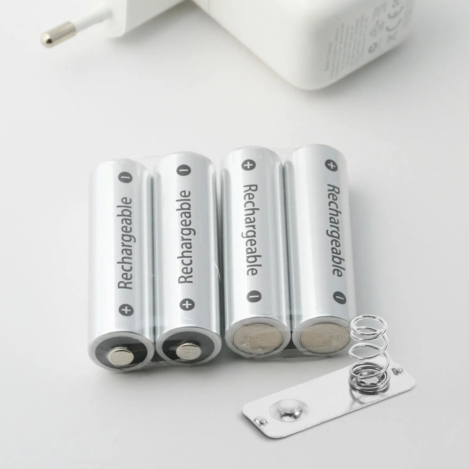 10Pcs Silver-Plated Battery Spring Contact Plate Metal Aa Battery Terminal Replacement for Remote Control Device Stable