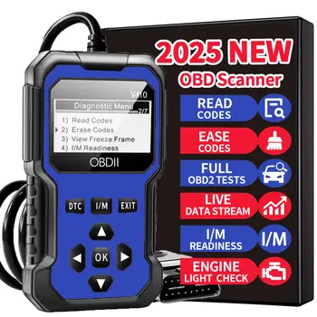 汽車 OBD2 掃描器診斷工具代碼讀取器引擎故障碼讀取器掃描器可診斷自 1996 年以來所有 OBD II 協議的汽車掃描工具 6 最佳銷售 汽車診斷工具 - №1