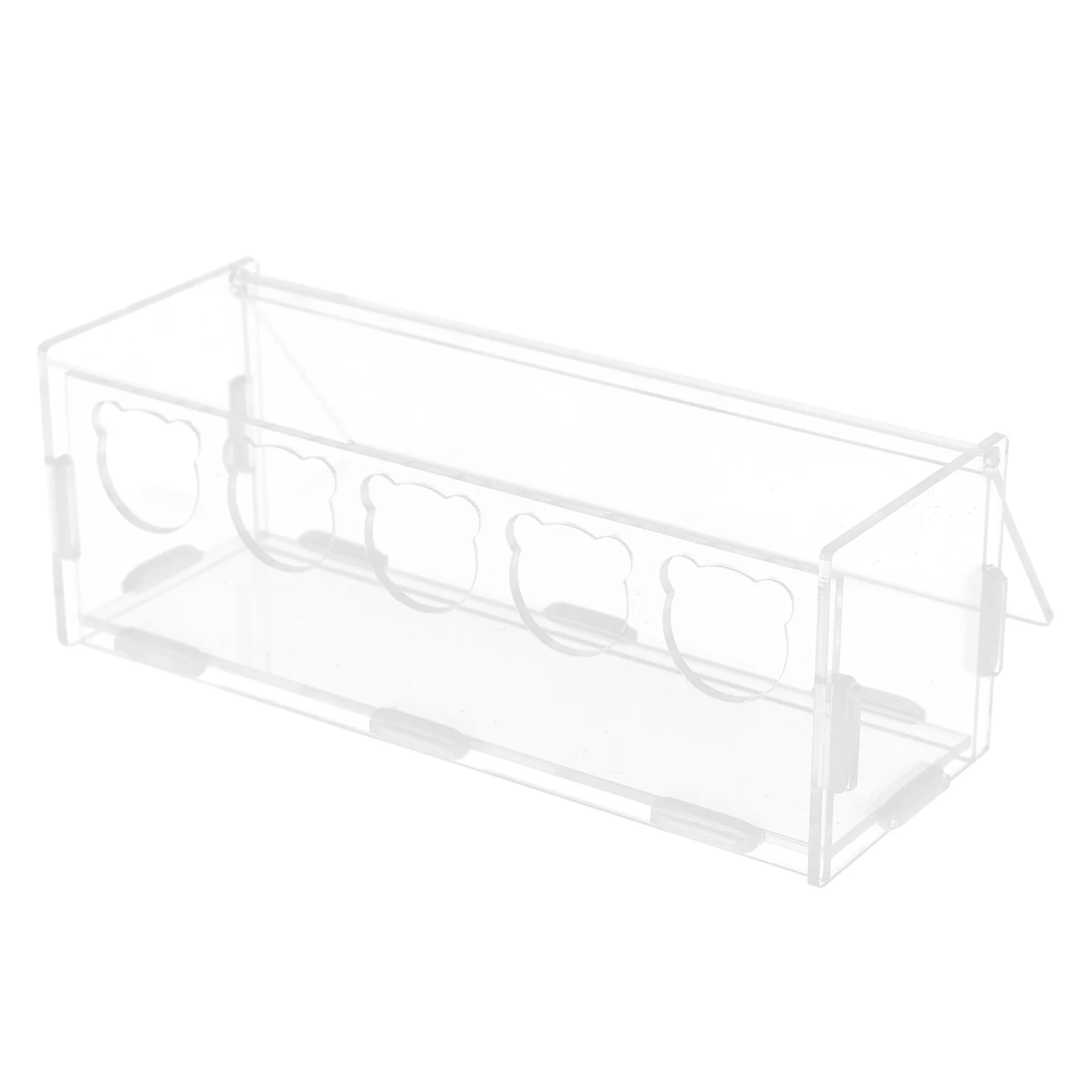 

Feeder Food Box For Birds Premium Acrylic Pet Feeding Container, Transparent Washable Bird Food Bowl, Large Capacity For