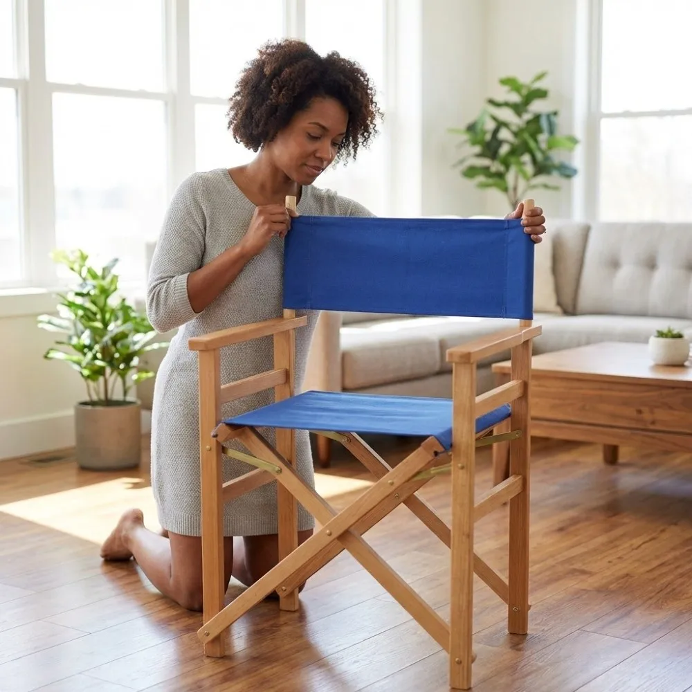 Canvas Fabric Director Chair Replacement Canvas Multi-color Reinforced-edge Multi-color Chair Replacement Fabric