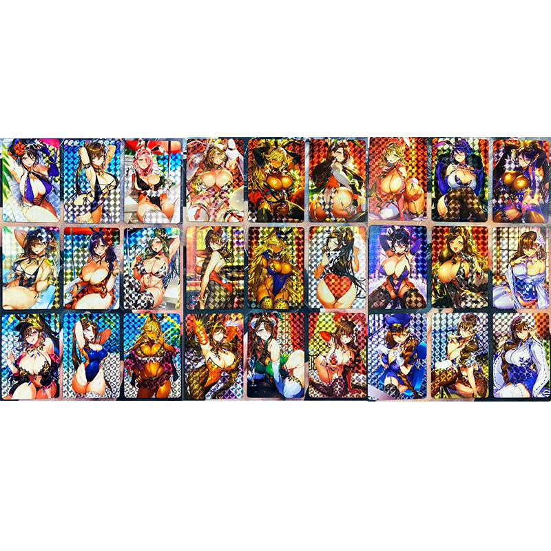 27pcs/set Bunny Girl ACG Uniform Swimsuit Underwear Refraction Sexy Girls Hobby Collectibles Anime Game Collection Cards