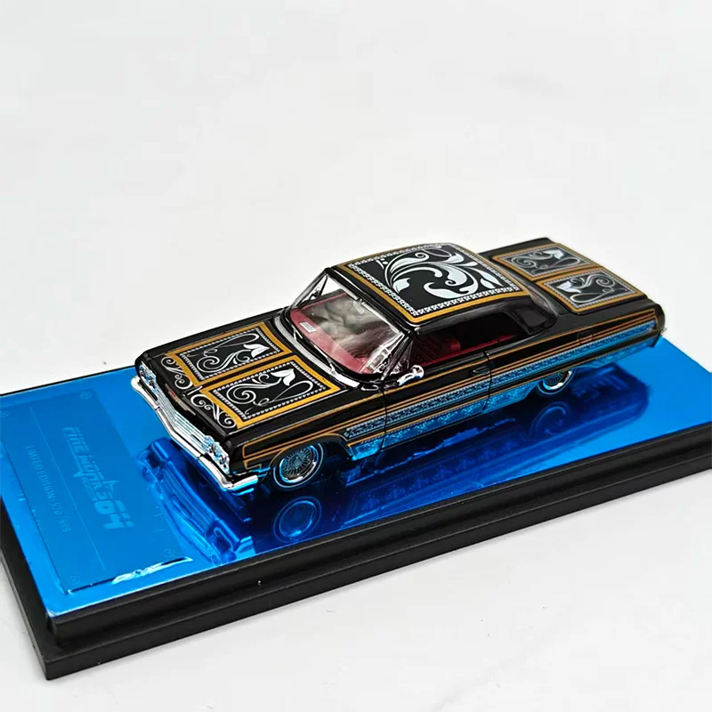 Fine Works64 1/64 Scale Impala Lowrider Alloy Car Model Desktop Decoration Scene Simulation Adult Gift Hobby & Toys