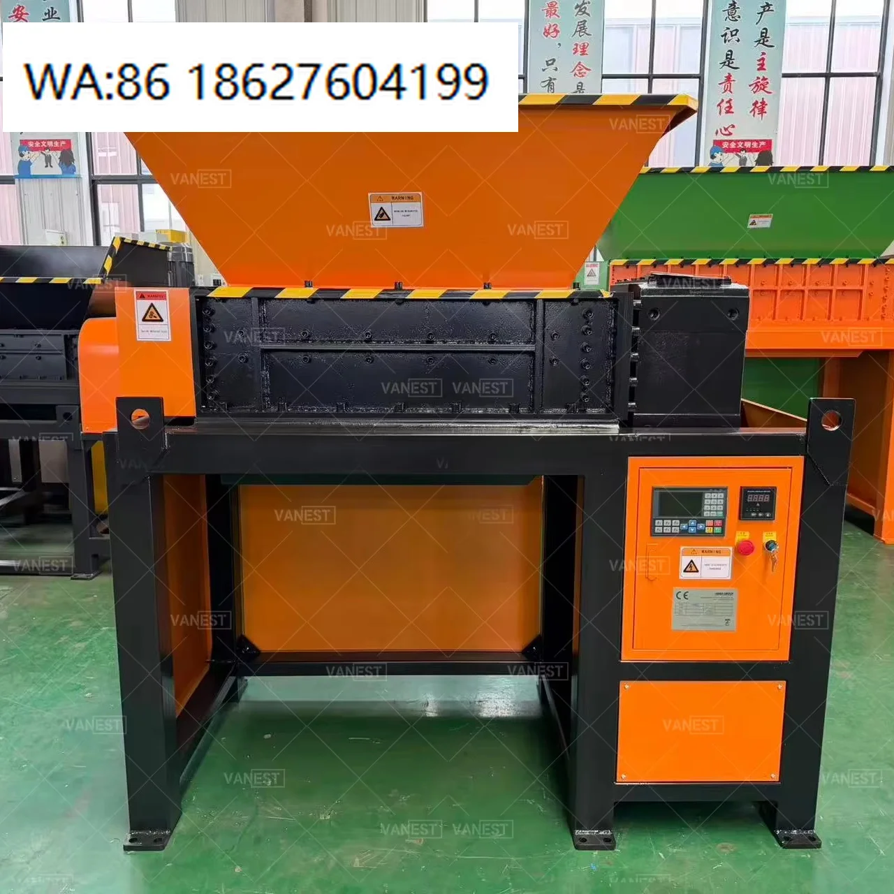 High Efficiency Dual Shaft Shredding Equipment Specialized For Wooden Pallet Waste Crushing Recycling Processing