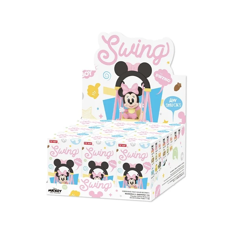 Original Disney Swing Series Figure Cute Mickey Desktop Decoration Gift