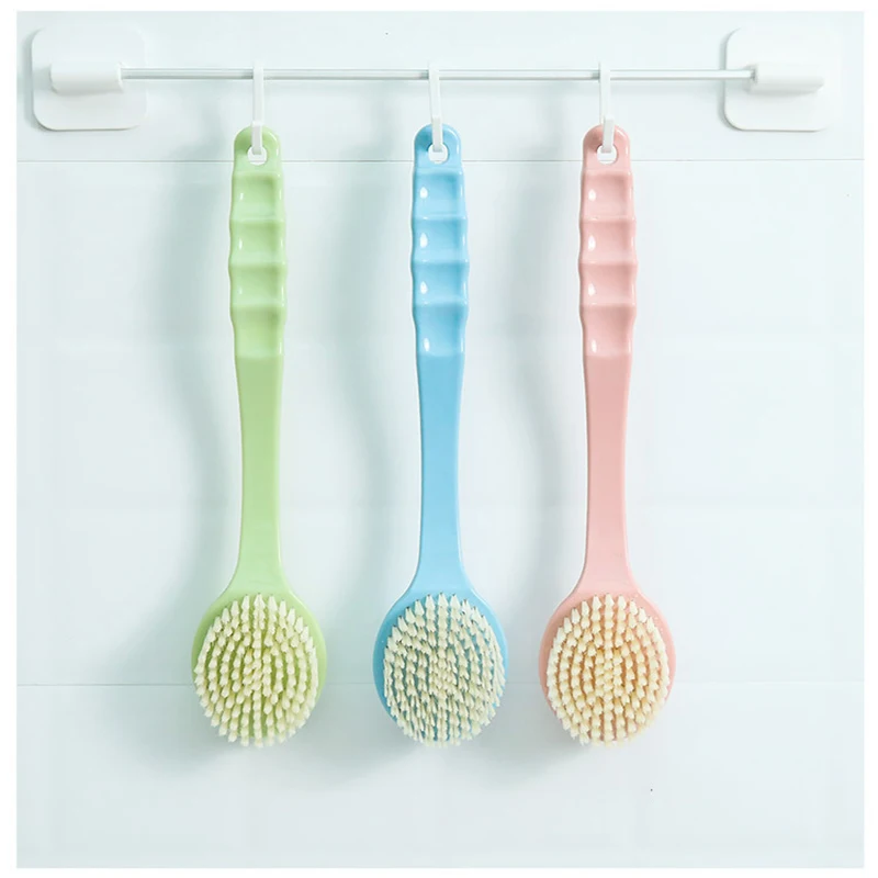 Long Handled Bath Shower Brush Double-sided SPA Scrubber Skin Cleaning Brushes for Body Bathroom Accessories Clean Tool