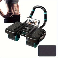 Automatic Bounce 4 Wheel Ab Roller with Elbow Support - The Ultimate Core Training Equipment for Your Home Gym.Perfect Gift for