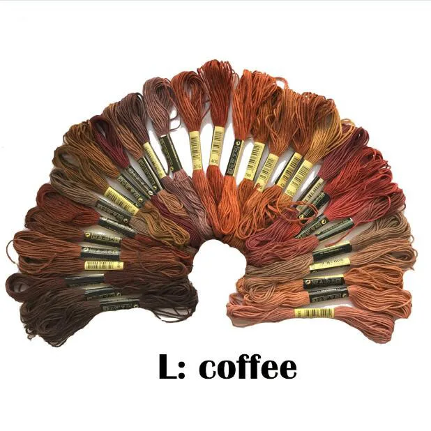 DIY Silk Line Branch Threads, Similar Dmc Thread Floss Skein Cross Stitch Thread, Random Color Embroidery, 30 Pcs, New