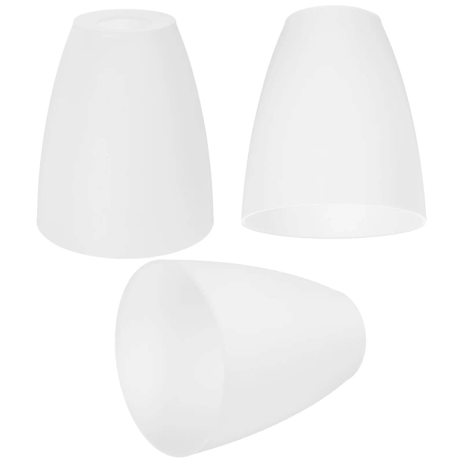 

3 Pcs Ceiling Light Shade Plastic Lampshade Floor Standing Small Lampshades for Table White Desk