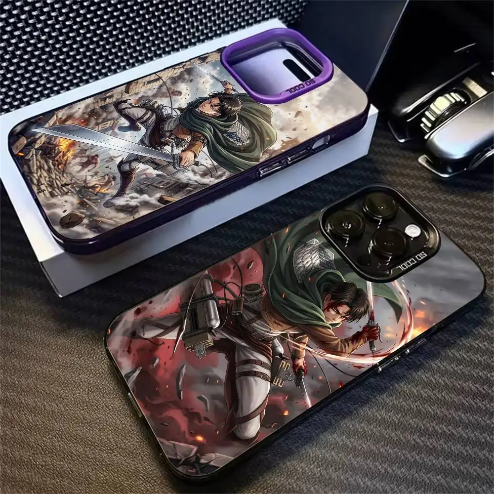 Epic Manga A-Attack on Titan Phone Case Silver Case For iPhone 17,18,15,16,14,13,12Plus,Pro Max,XS