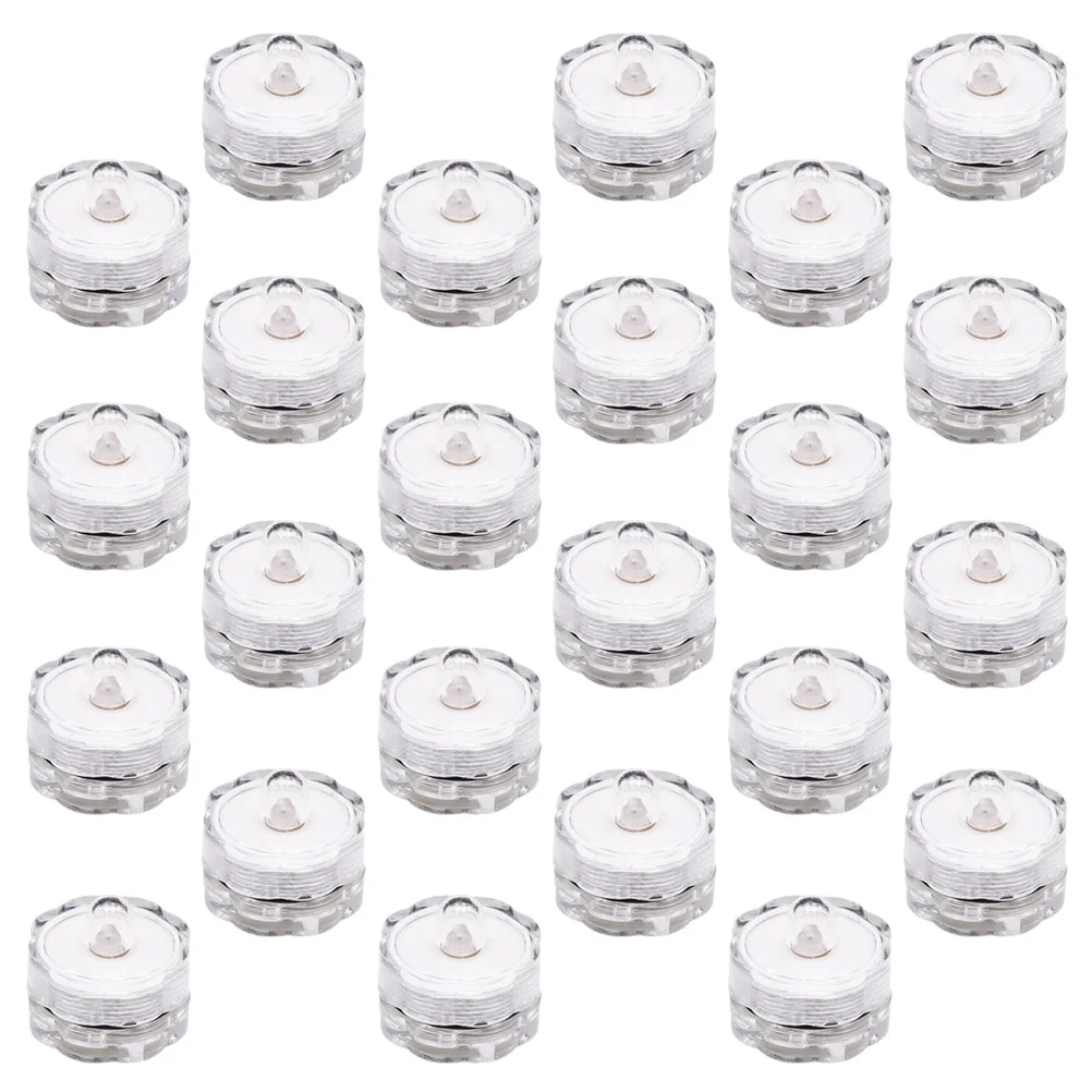 

24 Pcs Light Underwater Led Pool Garden Submersible Lights Fountain Wedding Party Decorate Superior Plastic