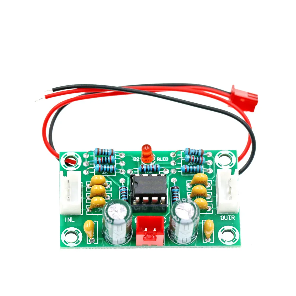 NE5532 Tone Board Preamplifier Operational Amplifier Module Audio Preamp 5 Times Wide Voltage DC12-30V