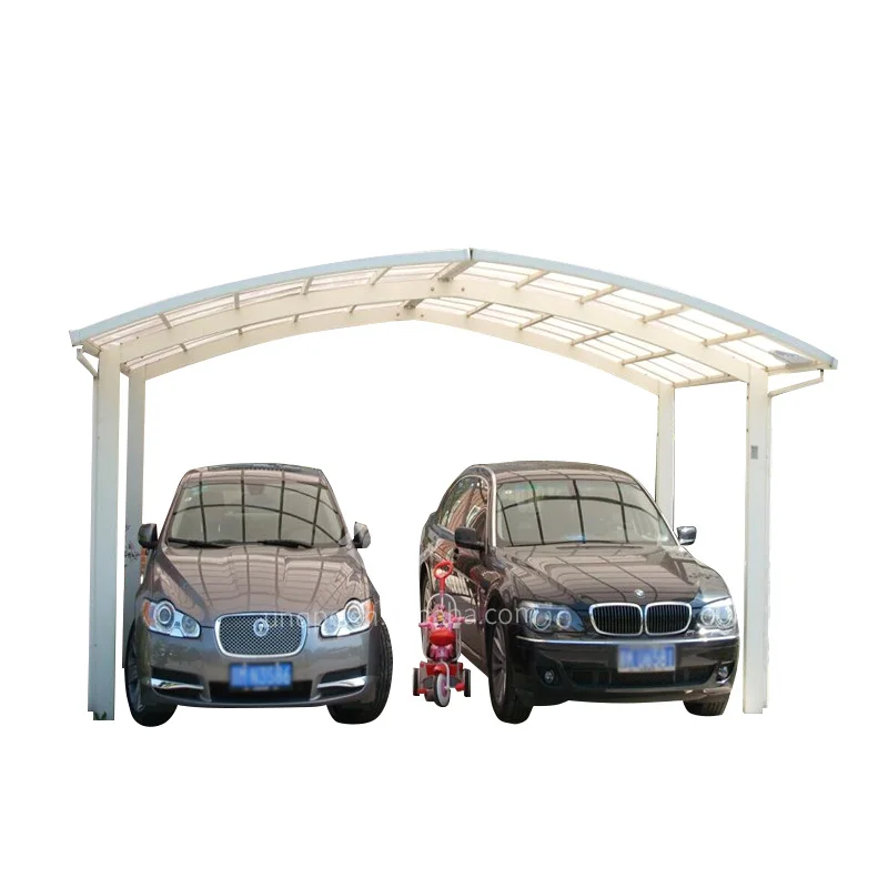 

Aluminum Structure Arched Polycarbonate Roof Carport Garages Canopy