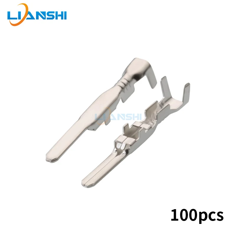 100pcs 1500-0105 Automotive connector terminal 2.2 Insert eco-friendly brass DJ612-2.2×0.6A