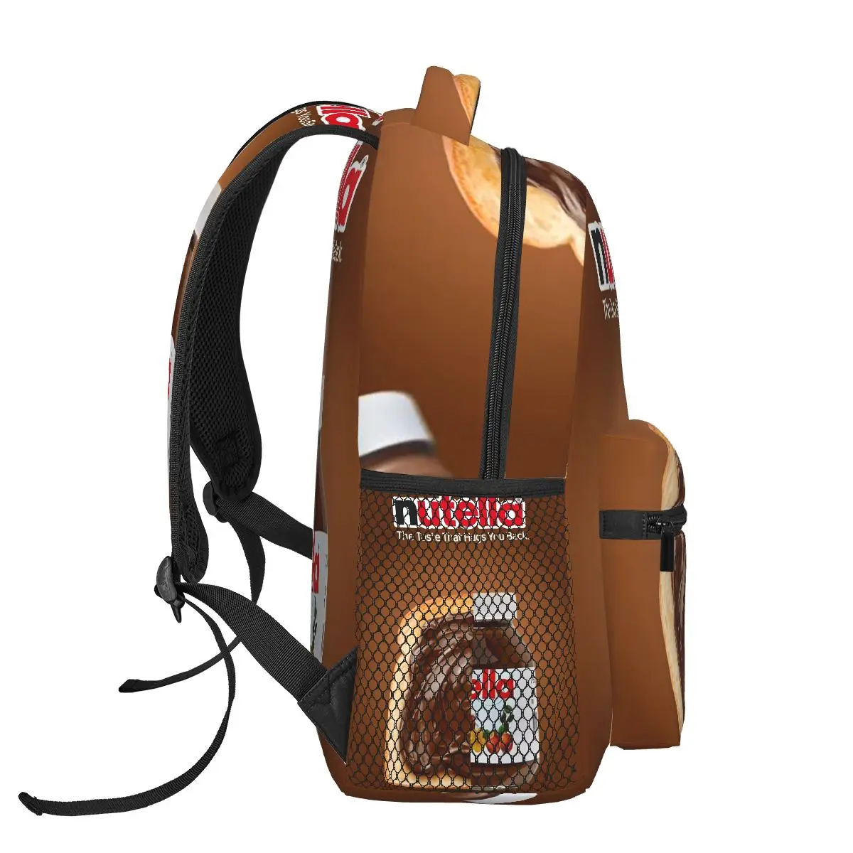 حقائب ظهر Nutella Cutie للأولاد والبنات حقيبة كتب للأطفال حقائب مدرسية كرتونية للكمبيوتر المحمول حقيبة كتف بسعة كبيرة #3