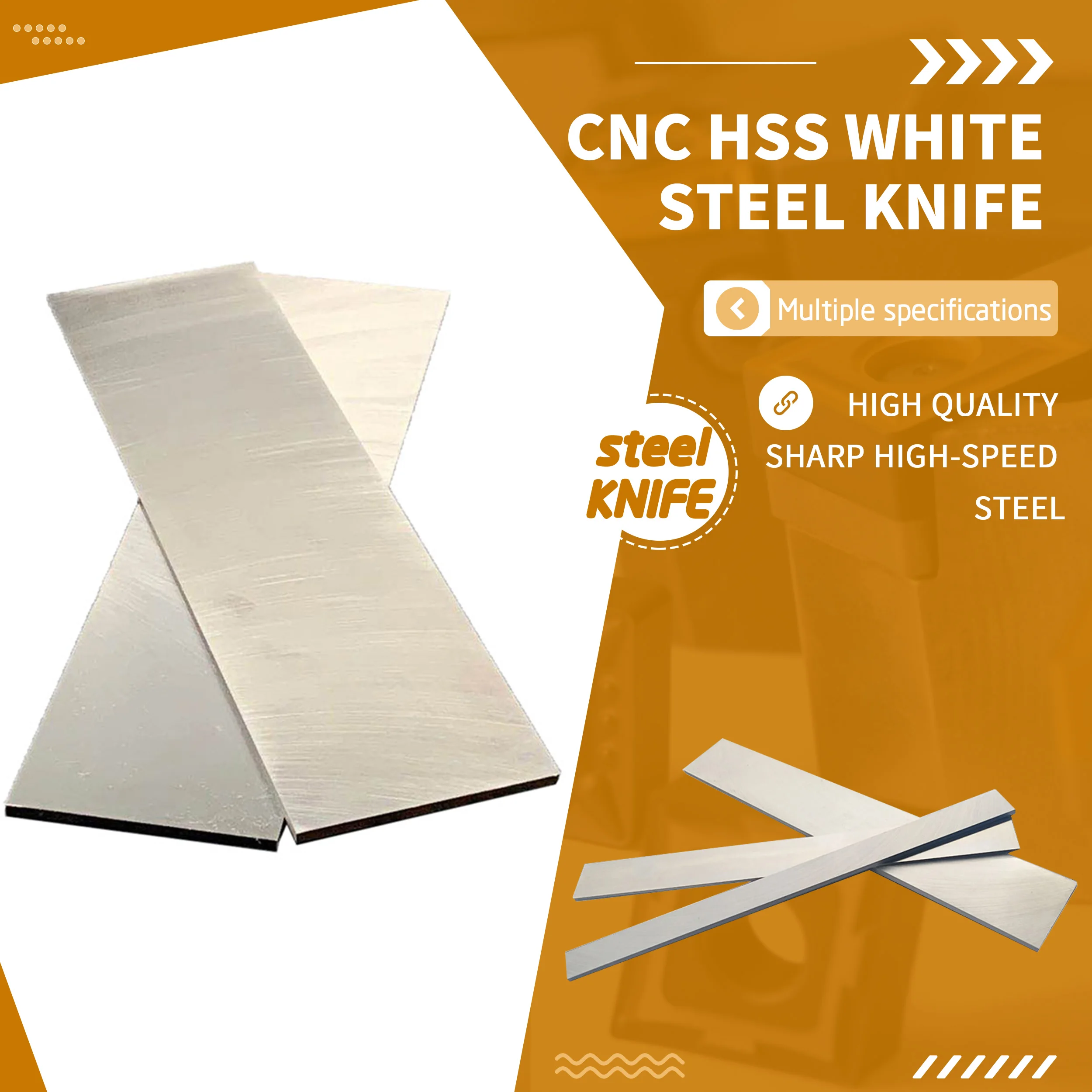 

14x60x300mm HSS White Steel Knife Raw Material Embryo High Speed Steel Width Knives High Temperature Forging High Performance