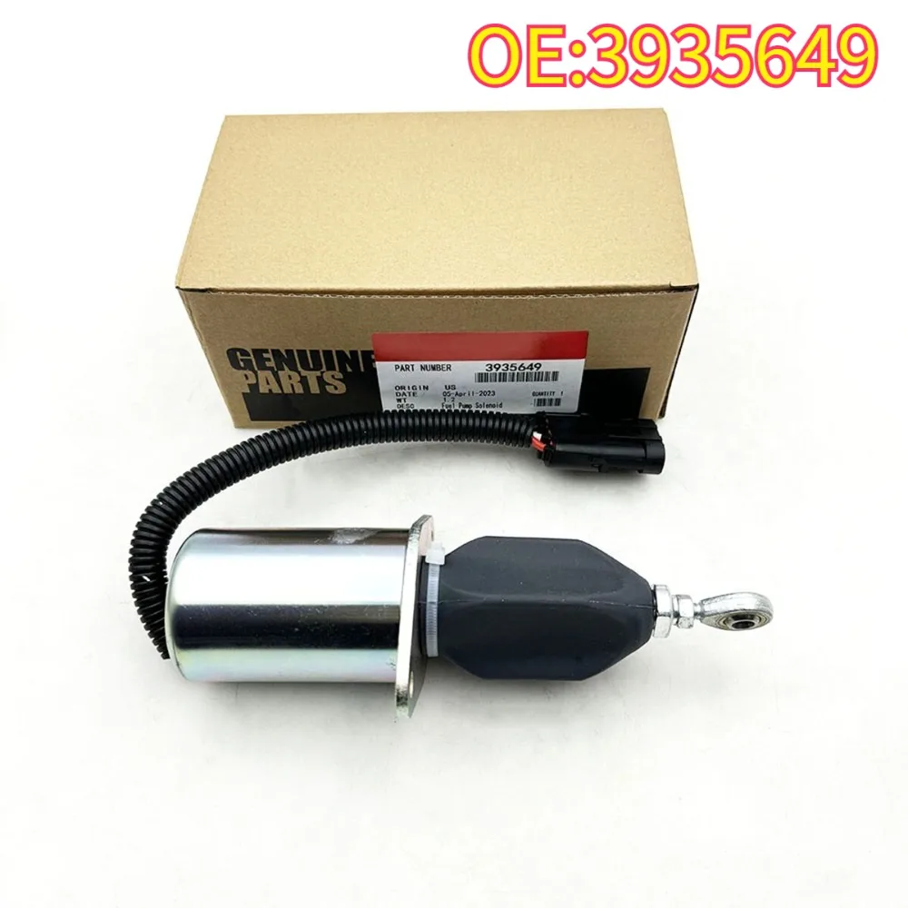 

For 3935649 Nieuwe 12V Brandstof Uitschakeling Magneetventiel fit voor Cummins 5.9L 8.3L Motoren 4B 6B 6C Dieselmotor SA-4764-12