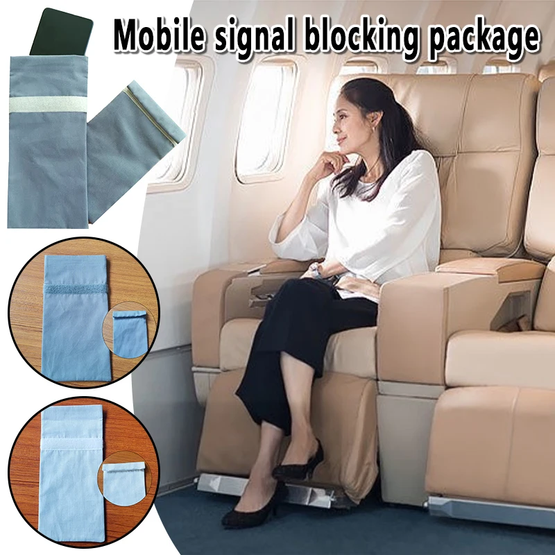 EMF Mobile Phone Signal Shielding Bag RFID Anti-Theft  RF Signal Blocker Anti-Radiation Protection Info Security RFID Bag