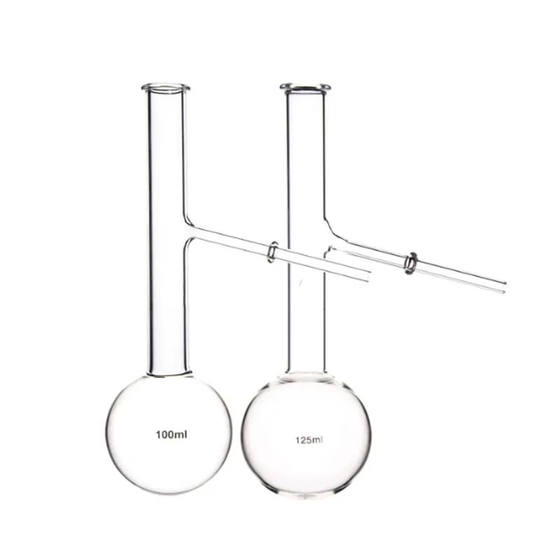 100ml 125ml quartz distillation flask distillation flask equipped distillation flask