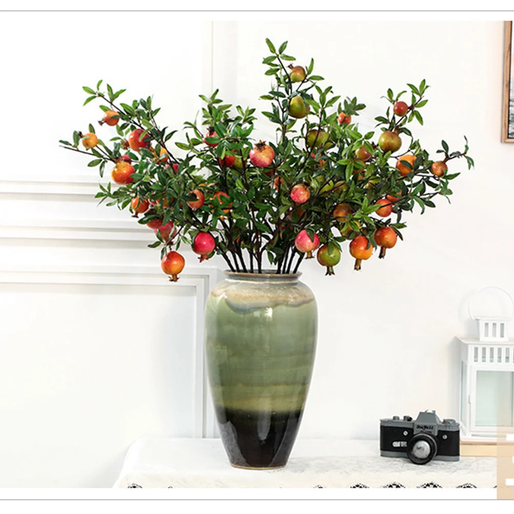 

1Pcs Artificial Fruit Berries Shiny Glaze Christmas Craft Decor Home Office Coffee Table Green Artificial Fruit Berries