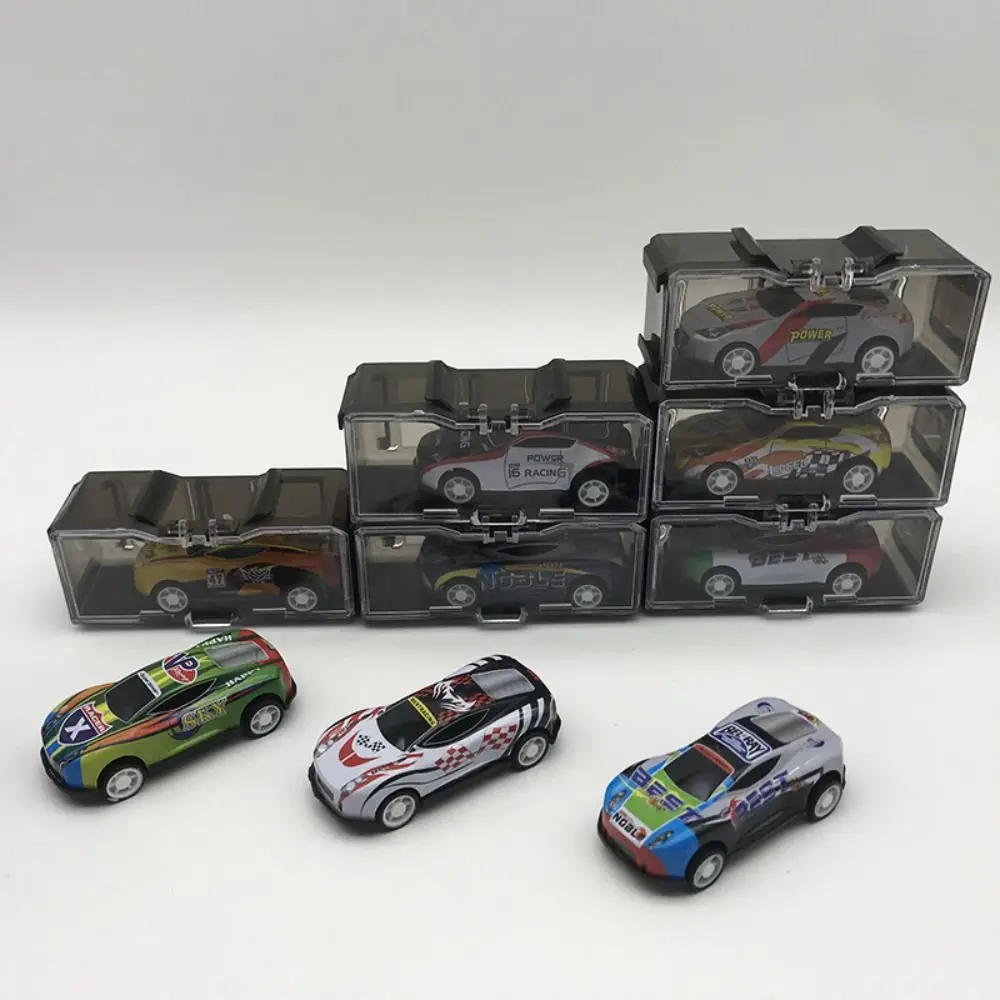 Practical ABS Display Box With Handle Without Car Storage Box 1/64 Diecast Model Car Display Model