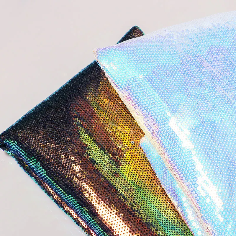

Encrypted Sparkle Fi Sc Fabric Performance Costume Material oe Upper Decoration Metallized Film Fabric Crystal ine