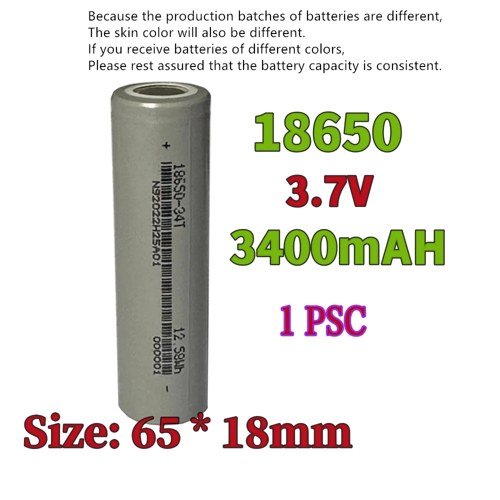 Bateria 18650 3400mAh 3.7V uniwersalna bateria Samsung/LG/Panasonic/Sony