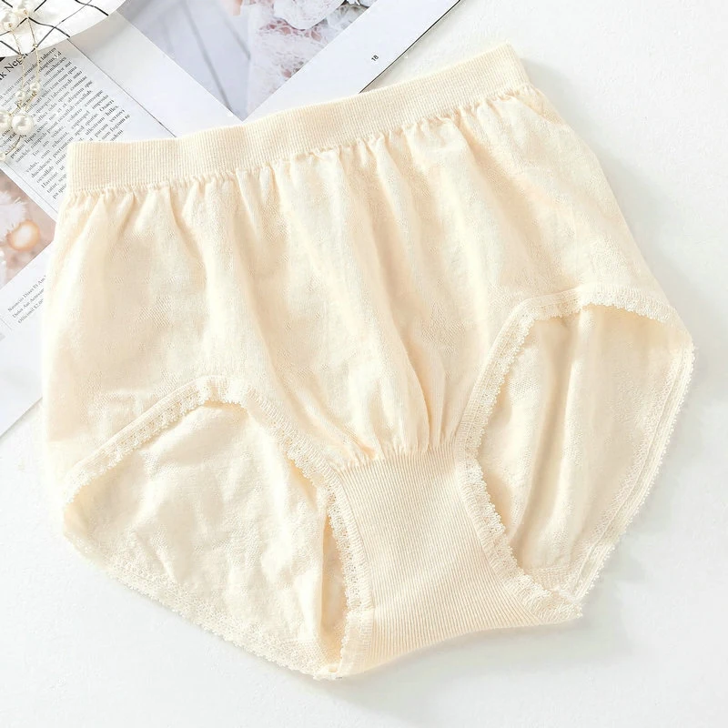 Elderly Women Cotton High Waist Middle Aged Panties Seamless Old Fashion Plus Size Elastic Briefs Mother Comfortable All In One