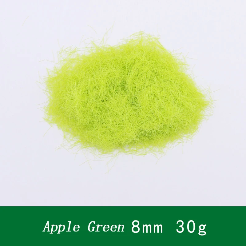 30g Simulation 8MM Nylon Static Grass Powder Diy Lawn Scene Materials Sand Table Ground Layout of Diorama Kits