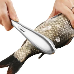 Stainless Steel Fish Skin Brush Scaler For Seafood CleaningTools Fish Skin Brush Scraping Scale Peeler Kitchen Accessorie