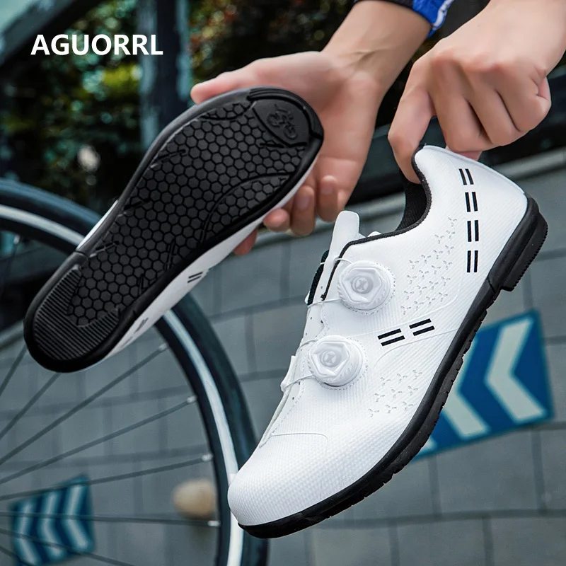 Professional Cycling Shoes Road Bike Men Racing Contest Self-Locking Speed Bicycle Sneakers Women Spd Cleats Cycling Footwear