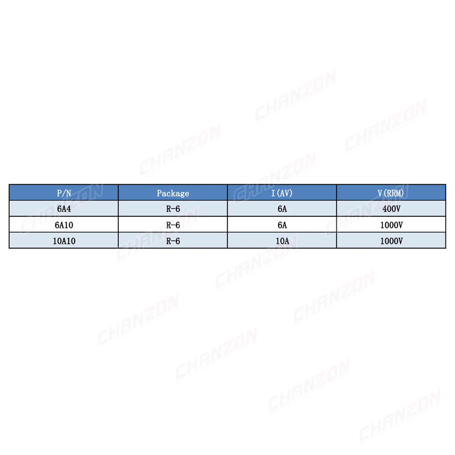 20Pcs 6A4 6A10 10A10 R-6 Axial Diode Rectifier 6A 10A 400V 1000V Silicon DIP Through Hole Electronic Original High Power Diodes